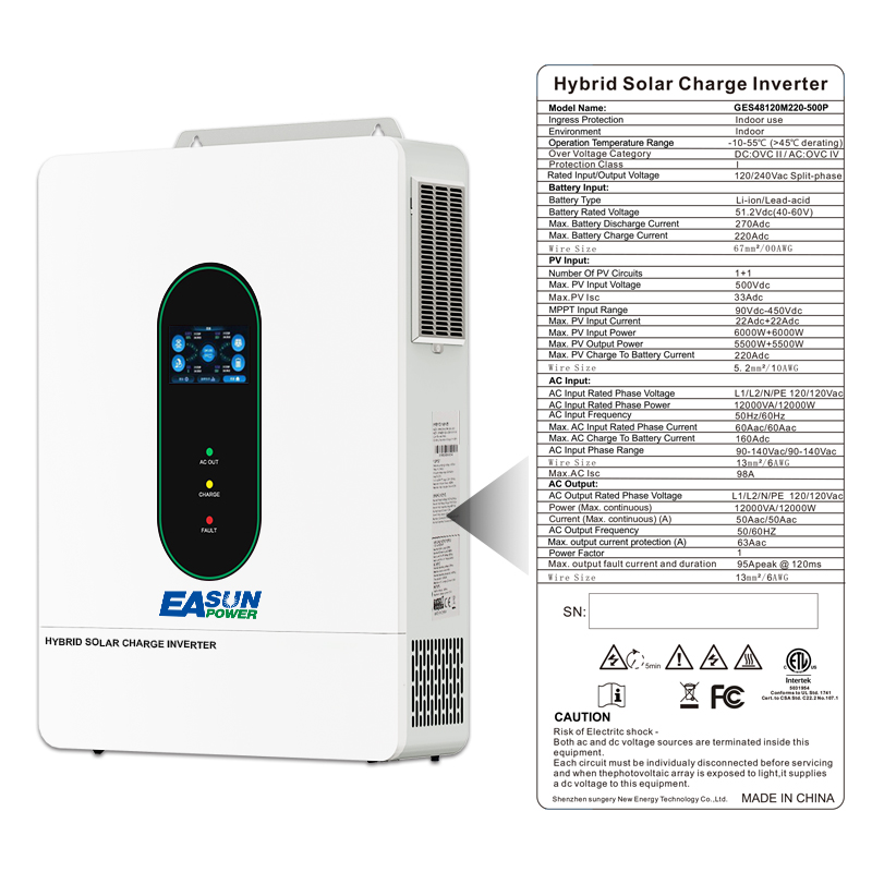 Inversor solar híbrido EASUN P - Grid Tie Inverter Limiter 2000W reseña y precio